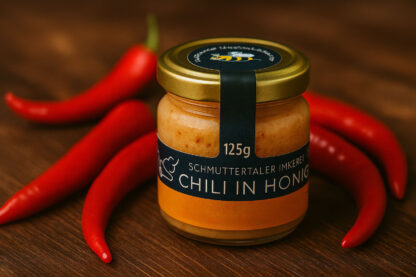Chili in Honig 125 gr. – cremiger Blütenhonig mit feuriger Note – Bild 4