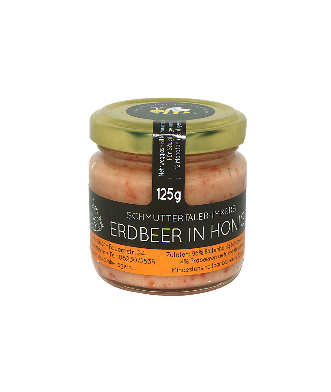 Erdbeere in Honig 125 gr.