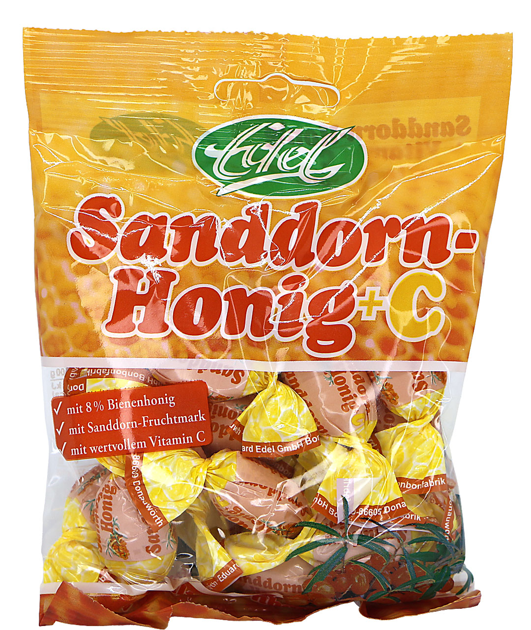 Sanddorn Honig Bonbons 90 gr.